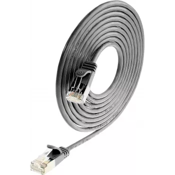 Wirewin SLIM SL6 15 SW - Cat.6 Slim-Light tinklo kabelis, U/FTP, 15 m, juodas PKW-LIGHT-STP-K6 15.0 SW
