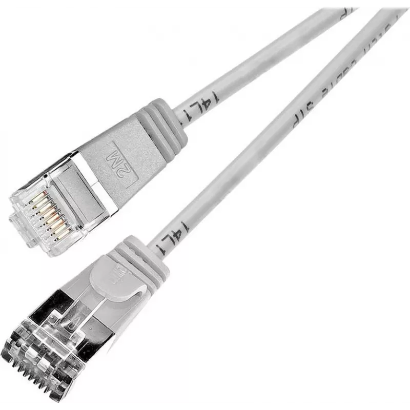Wirewin SLIM SL6 7,5 m Cat.6 Slim-Light U/FTP tinklo kabelis, pilkas (PKW-LIGHT-STP-K6 7.5)