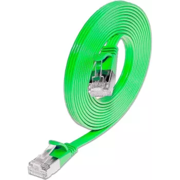 Wirewin Triotronik 0,15 m Cat6 U/FTP plonas Ethernet tinklo kabelis, RJ-45 male to male, žalias PKW-STP-SLIM-KAT6 0.15 GN