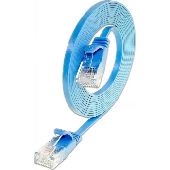Wirewin Triotronik Cat6 Slim Ethernet tinklo kabelis 5m mėlynas U/FTP PKW-SLIM-KAT6 5.0 BL