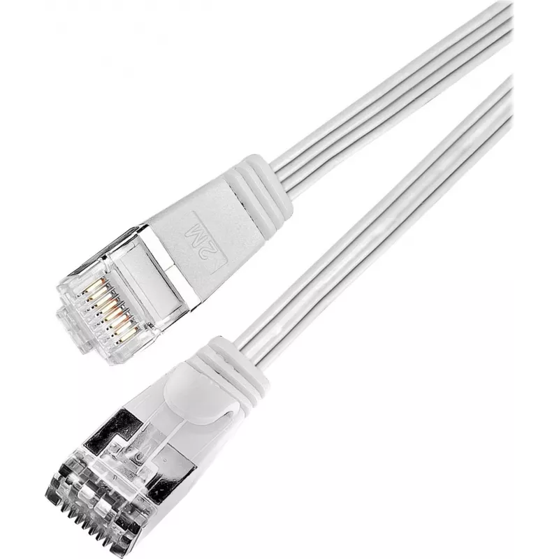 Wirewin Triotronik Cat6 U/FTP Slim tinklo kabelis 0,5 m baltas PKW-STP-SLIM-KAT6 0.5 WS