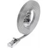 Wirewin Triotronik Cat6 U/FTP plonas Ethernet tinklo kabelis, 3m, RJ-45 male to male, pilkas PKW-STP-SLIM-KAT6 3.0