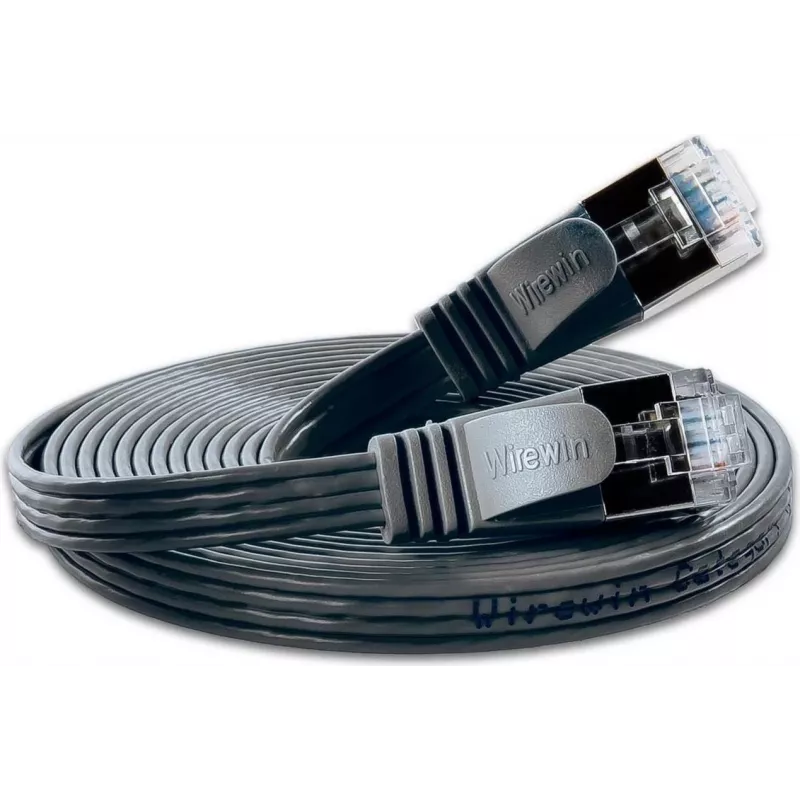 Wirewin Triotronik PKW-STP-SLIM-KAT6 3.0 SW – 3 m plonas Cat6 U/FTP tinklo kabelis, juodas