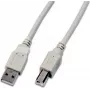 Wirewin USB 2.0 A-B kabelis 1 m, pilkas, USB A-B MM 1.0 GR