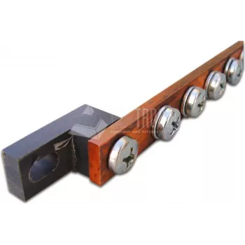 Wirewin Įžeminimo juosta - 19 colių stovo montavimo rinkinys, nerūdijantis plienas, 490 mm, juoda/ruda