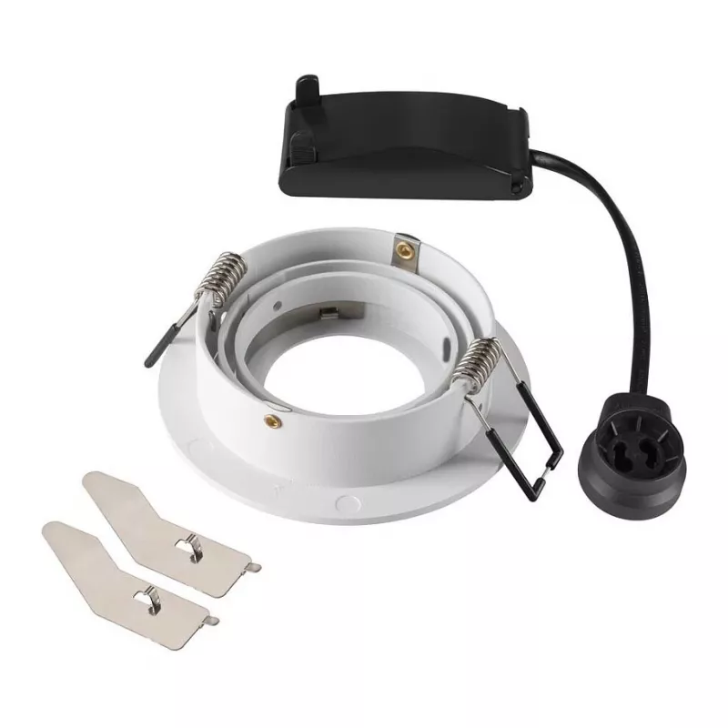 SLV NEW TRIA 75 Įleidžiamasis Prožektorius Apvalus GU10 Max 10W Baltas 75mm