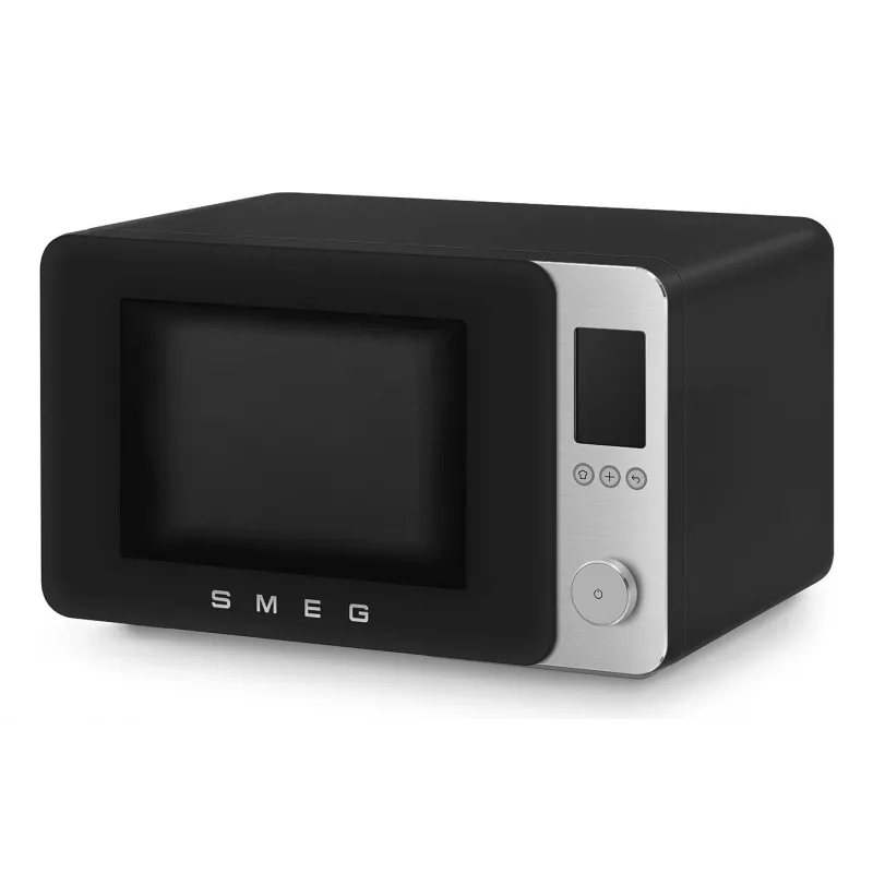 Smeg MOC02BLMEU Kombinuota mikrobangų krosnelė, 9 funkcijų, 2100W, matinė juoda