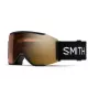 Smith Squad Mag slidinėjimo kaukės – juodos su ChromaPop Pro Gold Mirror ir Storm Rose Flash lęšiais