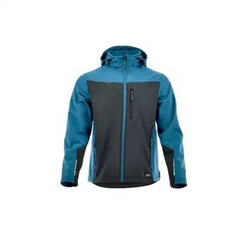 SOFTSHELL COMFORT L Softshell Striukė - Juoda/Pilka, Dydis L, Atspari Vandeniui 8000mm, Kvėpuojanti, Neprapučiama, 3 Kišenės