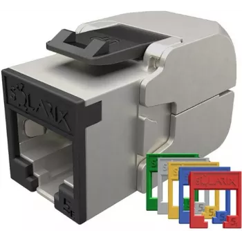 SOLARIX Cat.5E STP Tool-Free Keystone Jack, RJ45, balta