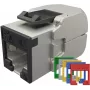 SOLARIX Cat.5E STP Tool-Free Keystone Jack, RJ45, balta