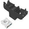 SOLARIX Cat.6 UTP RJ45 modulis be įrankių, juodas (RAL 9005)