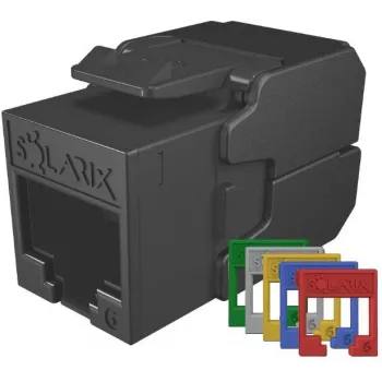 SOLARIX Cat.6 UTP RJ45 modulis be įrankių, juodas (RAL 9005)