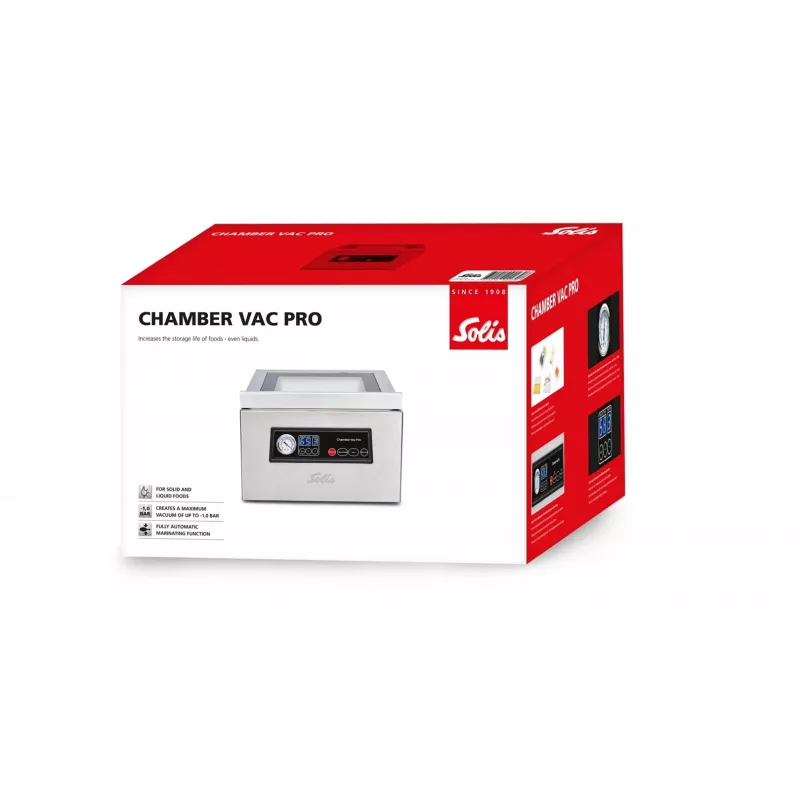 Solis Chamber Vac Pro nerūdijančio plieno vakuuminis pakuotuvas 950 mbar 250 W