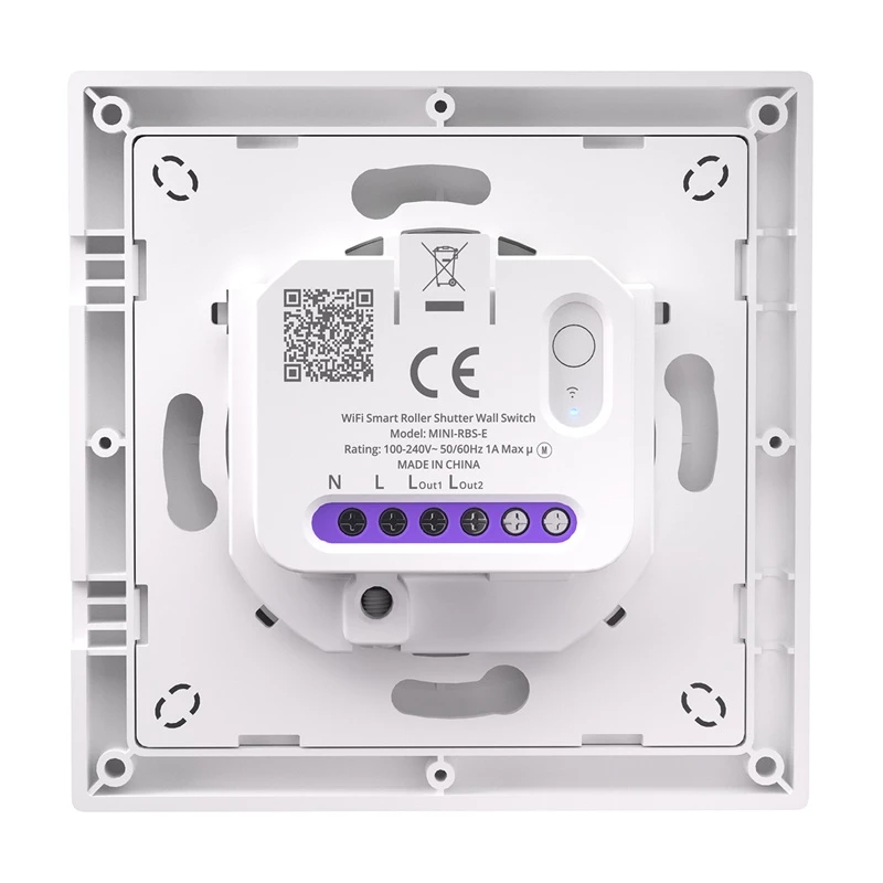 SONOFF MINI-RBS-E Matter išmanusis jungiklis žaliuzėms, Wi-Fi 2.4GHz, AC 100-240V, 3A