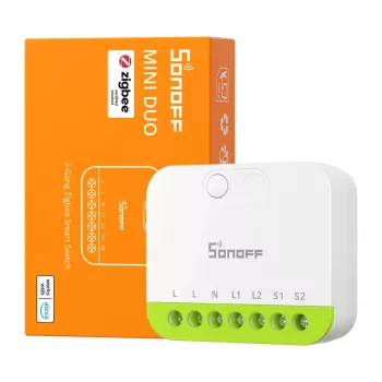 Sonoff MINI-ZB2GS ZigBee dviejų kanalų mini jungiklis