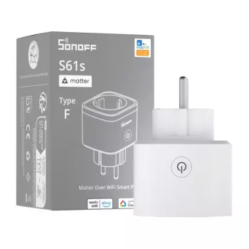 SONOFF S61s Matter išorinis kištukas per Wi-Fi