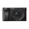 Sony Alpha 6100A ILCE6100AKB.CEC sisteminis fotoaparatas su E PZ 16–50mm OSS II objektyvu, juodas