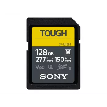 Sony SF-M256T TOUGH UHS-II SDXC atminties kortelė 256GB V60 U3 277MB/s skaitymas 150MB/s rašymas, atspari vandeniui, dulkėms ir smūgiams