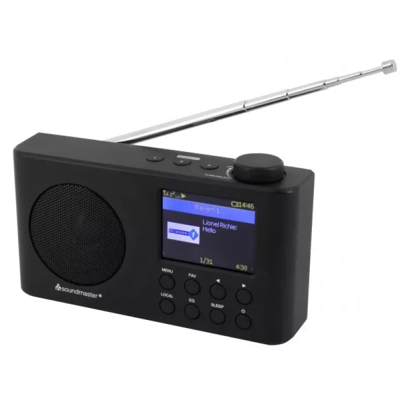 Soundmaster IR6500SW nešiojamas skaitmeninis radijas Internet/DAB+/FM WLAN Bluetooth