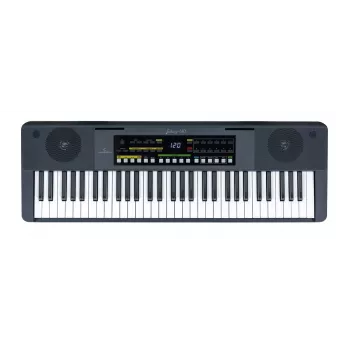 Soundsation JUKEY 610 – 61 klavišų nešiojama klaviatūra su 300 balsų, 300 ritmų, USB-MIDI, LCD ekranu ir maitinimo adapteriu