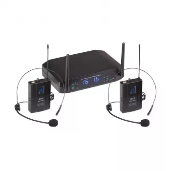 Soundsation WF-U216PP dviejų kanalų UHF belaidžio mikrofono sistema 520-550MHz