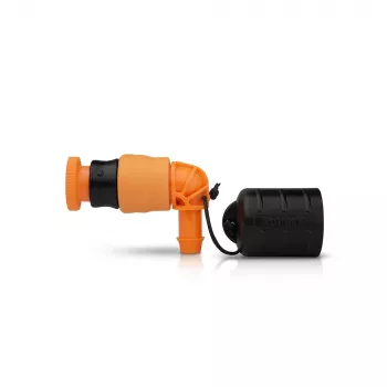 Source Storm Valve Hydration Bite Valve su Twist-Lock užsukimu - permatoma mėlyna