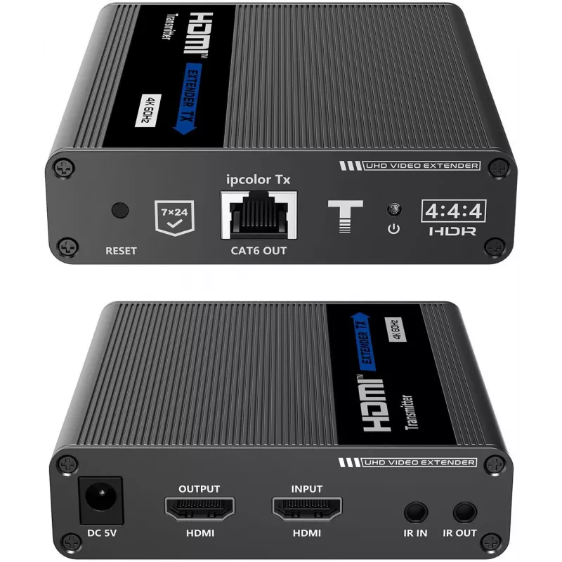 Spacetronik HDMI over IP Extender Kit 4K 120m Cascade SPH-676C