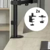 Spacetronik SPA-112 Monitorio laikiklis ant stalo 1 monitoriui 17-32 colių juodas