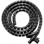 SpeaKa Professional laidų rišimo įvorė polietilenas (PE) juoda lanksti (Ø x L) 15 mm x 1 m 1 vnt. SP-13402964