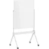 SpeaKa Professional Stiklinė magnetinė lenta SP-MMW-001 904 x 1103 mm balta su dėklu ir magnetukais ant ratukų