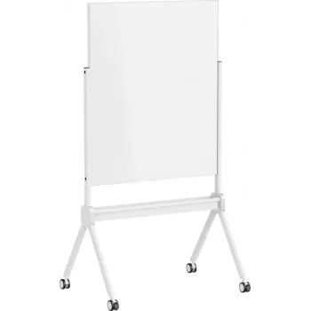 SpeaKa Professional Stiklinė magnetinė lenta SP-MMW-001 904 x 1103 mm balta su dėklu ir magnetukais ant ratukų