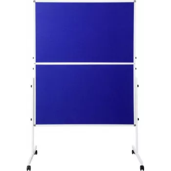 SpeaKa Professional Moderation Board SP-PB-B01 mėlyno veltinio 1250 x 1850 mm sulankstoma su ratukais dvipusė SP-12058196