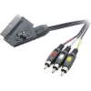 SpeaKa Professional SCART į 3x RCA Composite AV kabelis 2m juodas SP-7869848