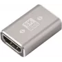 SpeaKa Professional SP-11301992 HDMI adapteris, moteriškas-moteriškas, 8K 60Hz, 4K 120Hz, aliuminis, pilkas