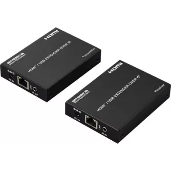 SpeaKa Professional SP-HDE-350 HDMI KVM prailgintuvas per tinklo kabelį RJ45 su klaviatūros ir pelės palaikymu, 120 m, Full HD 1080p SP-12774724