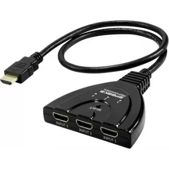 SpeaKa Professional SP-HDSW-200 3 portų HDMI perjungiklis 8K UHD 7680x4320 pikselių