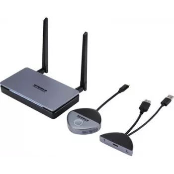 SpeaKa Professional SP-TR-500 USB-C belaidis HDMI prailgintuvas, 30 m, 5 GHz/2.4 GHz, Full HD 1080p, saugus perdavimas (SP-13382652)