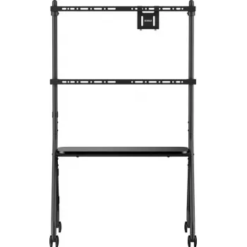 SpeaKa Professional SP-TVC-1600 TV vežimėlis 49-80 colių, reguliuojamo aukščio grindų stovas su AV lentyna ir kameros lentyna (SP-14375748)
