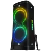 Kolonėlė Party Box SVEN PS-1250, juoda (300W, TWS, IPx4, Bluetooth, FM, USB, microSD, LED ekranas, 13500mAh)