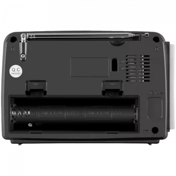 Garsiakalbis SVEN SRP-150, pilka (3W, Bluetooth, FM/AM/SW, USB, microSD, žibintuvėlis, baterija)