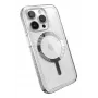 Speck Gemshell Grip + MagSafe, skirta iPhone 15 Pro (skaidri / chromo apdaila)