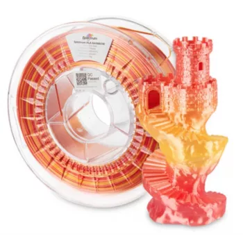 Spectrum Filament PLA SILK Rainbow Fire Red 1,75 mm 1 kg (81017)