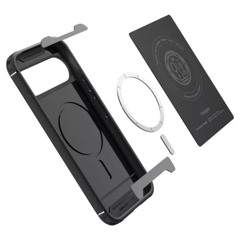 Spigen Core Armor Mag MagSafe dėklas, skirtas Google Pixel 10 Pro XL – matinė juoda