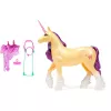 SPINMASTER Unicorn Academy – Einhorn Leaf (28 cm, su tikrais karčiais ir uodega, nuimamais pakinktais, balneliu ir šepetėliu)