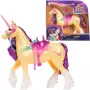 SPINMASTER Unicorn Academy – Einhorn Leaf (28 cm, su tikrais karčiais ir uodega, nuimamais pakinktais, balneliu ir šepetėliu)