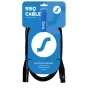 SSQ Cable XX1 - XLR-XLR Mikrofono Laidas, 1 metras, Juodas