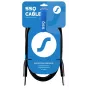 SSQ JMPJMP7 - 6,35mm TS Mono Jack Instrument Cable - 7m, Black