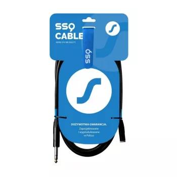 SSQ JSG5 - 3,5mm į 6,3mm Stereo Jack Garso Laidas, 5m, Juodas