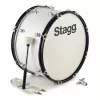 Stagg MABD-2010 20 inch maršinis bosinis būgnas su nešimo sistema ir plaktuku, baltas